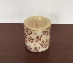 Floral Patterned Candle