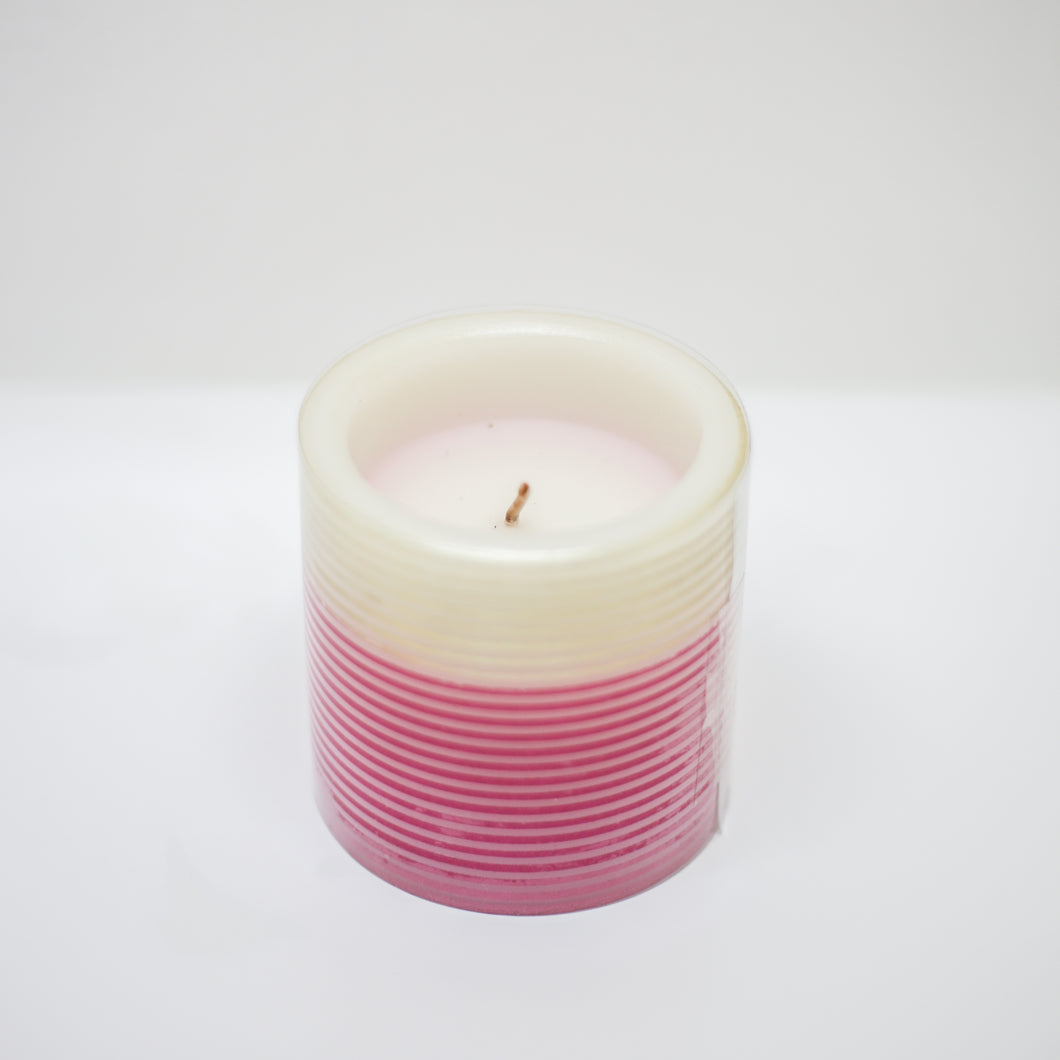 Gold and Pink Candle