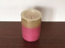 Load image into Gallery viewer, Gold and Pink Candle
